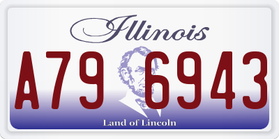 IL license plate A796943