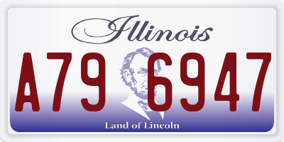 IL license plate A796947