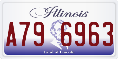 IL license plate A796963