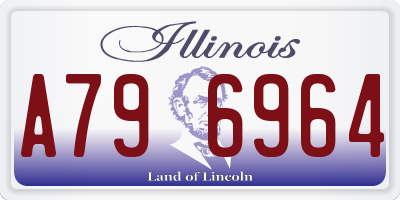 IL license plate A796964