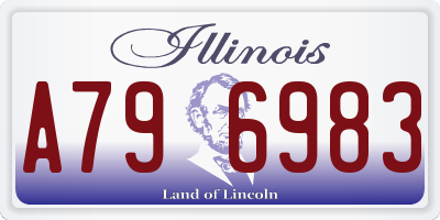 IL license plate A796983