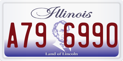 IL license plate A796990