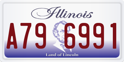 IL license plate A796991