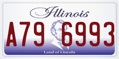 IL license plate A796993