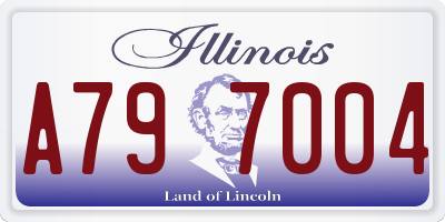 IL license plate A797004