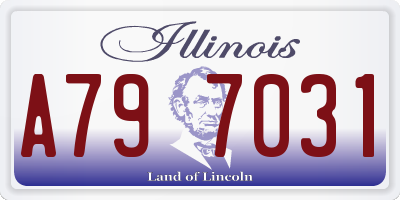 IL license plate A797031
