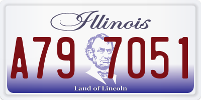 IL license plate A797051