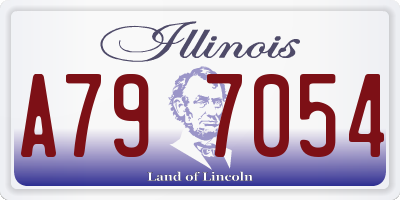 IL license plate A797054