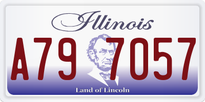 IL license plate A797057