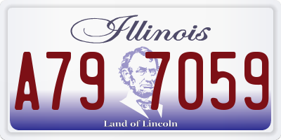 IL license plate A797059