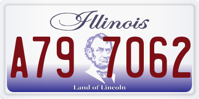 IL license plate A797062