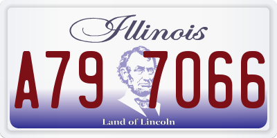 IL license plate A797066