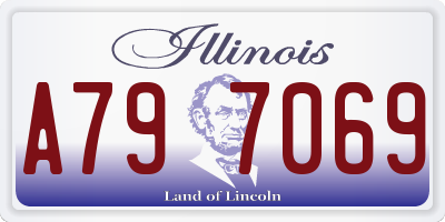 IL license plate A797069