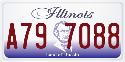 IL license plate A797088