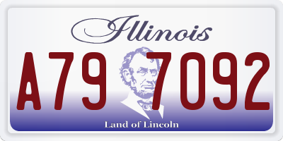 IL license plate A797092