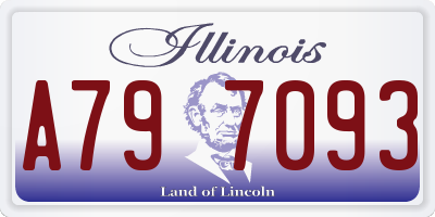 IL license plate A797093