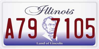 IL license plate A797105