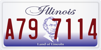 IL license plate A797114
