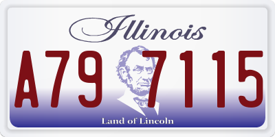 IL license plate A797115