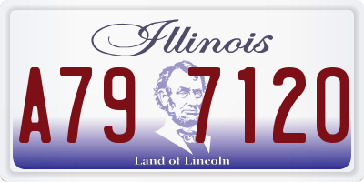 IL license plate A797120