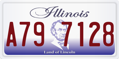 IL license plate A797128