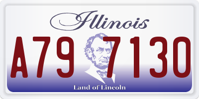 IL license plate A797130