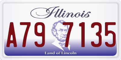IL license plate A797135