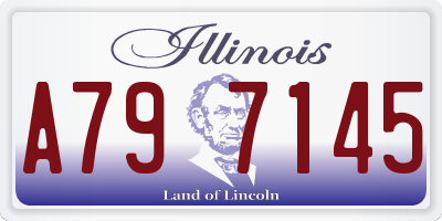 IL license plate A797145