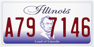 IL license plate A797146