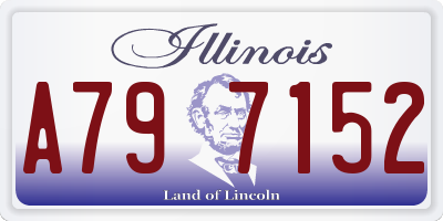 IL license plate A797152