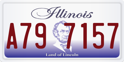 IL license plate A797157