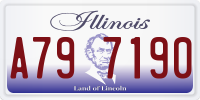 IL license plate A797190