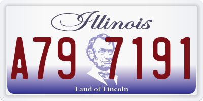 IL license plate A797191