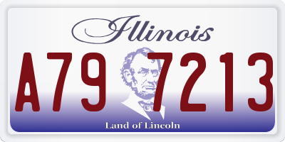 IL license plate A797213
