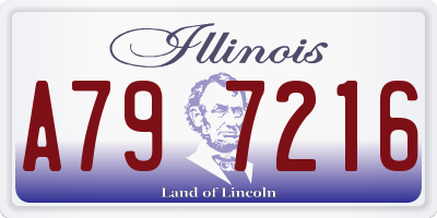 IL license plate A797216