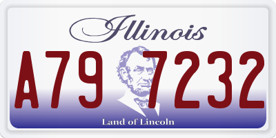IL license plate A797232