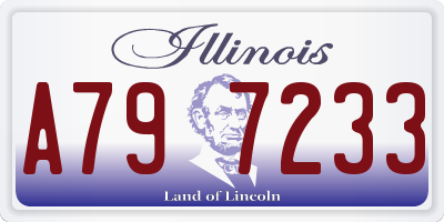 IL license plate A797233