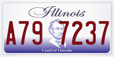 IL license plate A797237