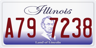 IL license plate A797238