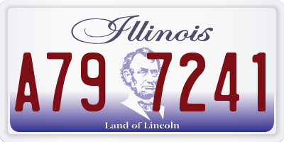 IL license plate A797241