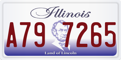 IL license plate A797265