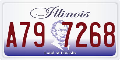 IL license plate A797268