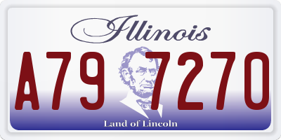 IL license plate A797270