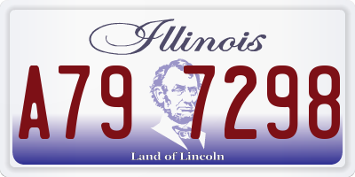 IL license plate A797298