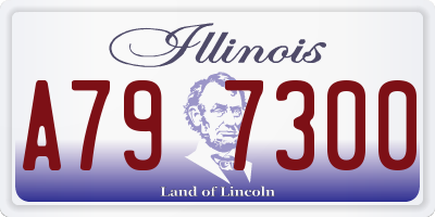 IL license plate A797300