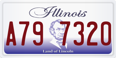 IL license plate A797320