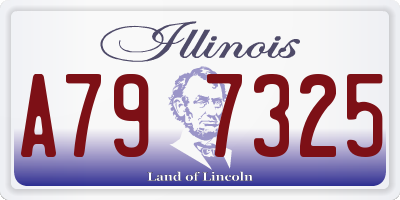 IL license plate A797325