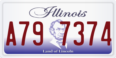 IL license plate A797374