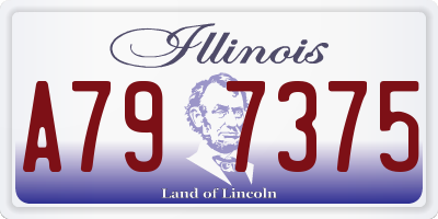 IL license plate A797375