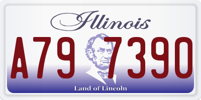 IL license plate A797390